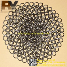 Chain Mail Pot Cleaner Cast Iron Chain Scrubber